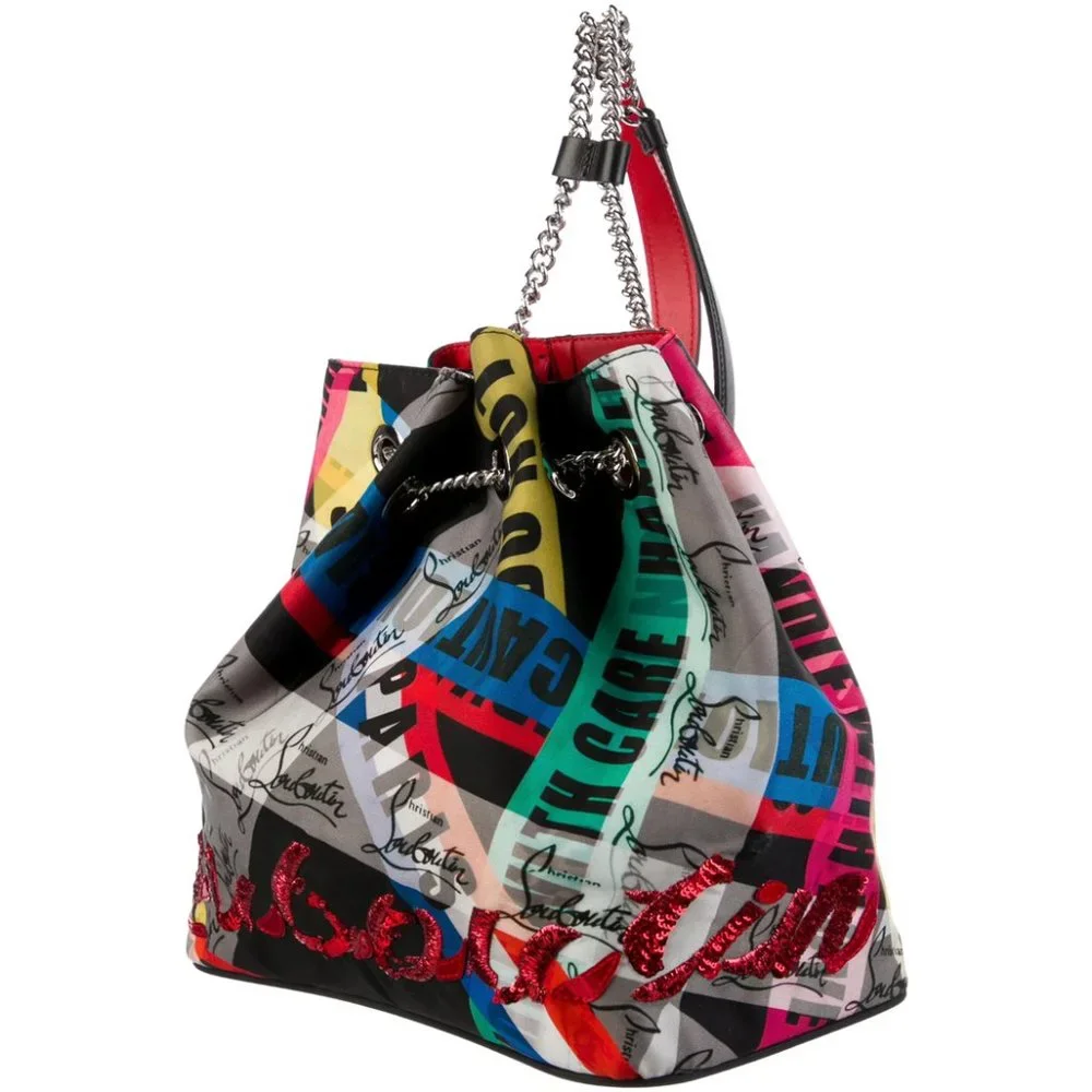 Christian Louboutin Logo Chain-Link Backpack - Picture 1 of 6
